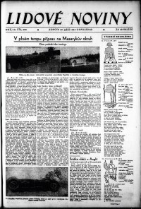 Lidov noviny z 29.9.1934, edice 2, strana 1