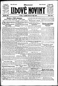 Lidov noviny z 29.10.1917, edice 1, strana 1