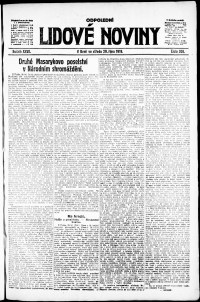 Lidov noviny z 29.10.1919, edice 1, strana 1