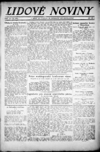 Lidov noviny z 29.12.1921, edice 2, strana 1