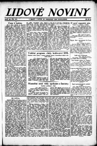 Lidov noviny z 29.12.1922, edice 2, strana 1