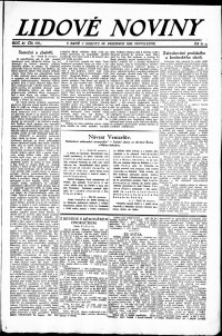 Lidov noviny z 29.12.1923, edice 1, strana 1