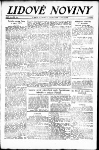 Lidov noviny z 30.1.1923, edice 2, strana 1