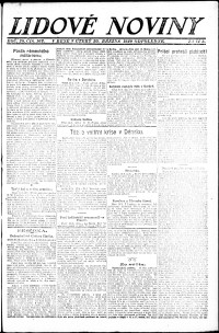 Lidov noviny z 30.3.1920, edice 2, strana 1