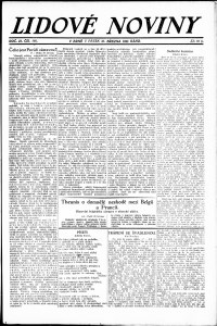 Lidov noviny z 30.3.1923, edice 1, strana 1