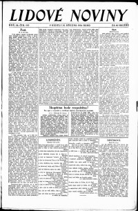 Lidov noviny z 30.3.1924, edice 1, strana 1