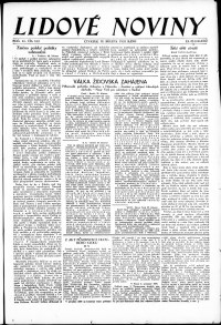 Lidov noviny z 30.3.1933, edice 1, strana 1