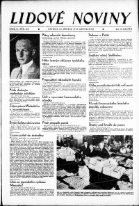 Lidov noviny z 30.3.1933, edice 2, strana 1