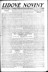 Lidov noviny z 30.4.1920, edice 1, strana 1