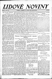 Lidov noviny z 30.4.1923, edice 2, strana 1