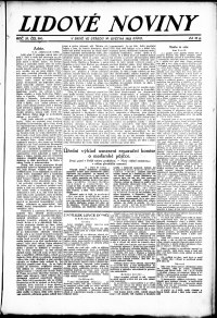 Lidov noviny z 30.5.1923, edice 1, strana 1