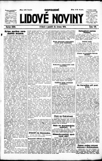 Lidov noviny z 30.6.1919, edice 2, strana 1