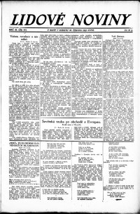 Lidov noviny z 30.6.1923, edice 1, strana 1