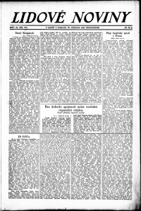 Lidov noviny z 30.6.1923, edice 2, strana 1