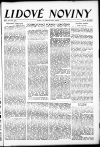 Lidov noviny z 30.6.1933, edice 1, strana 1