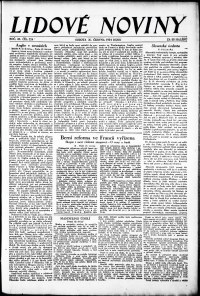 Lidov noviny z 30.6.1934, edice 1, strana 1