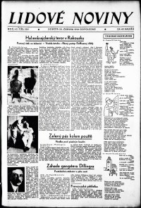 Lidov noviny z 30.6.1934, edice 2, strana 1