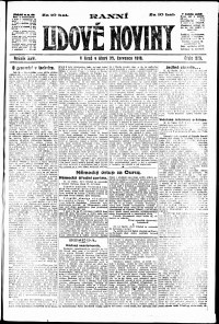 Lidov noviny z 30.7.1918, edice 1, strana 1