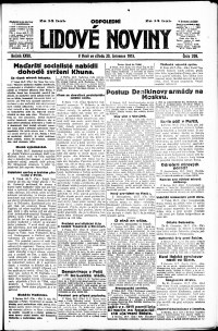 Lidov noviny z 30.7.1919, edice 2, strana 1