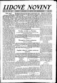 Lidov noviny z 30.8.1920, edice 2, strana 1