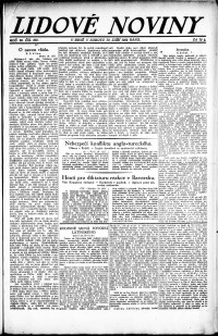 Lidov noviny z 30.9.1922, edice 2, strana 1
