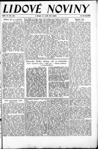 Lidov noviny z 30.9.1930, edice 1, strana 1
