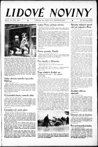 Lidov noviny z 30.9.1931, edice 1, strana 1