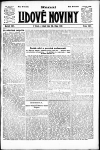 Lidov noviny z 30.10.1917, edice 1, strana 1
