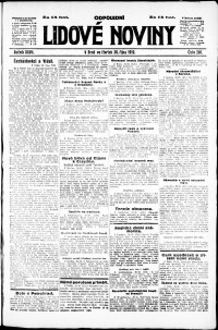Lidov noviny z 30.10.1919, edice 2, strana 1