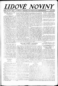 Lidov noviny z 30.10.1920, edice 2, strana 1