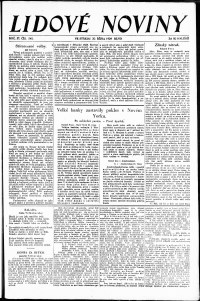 Lidov noviny z 30.10.1929, edice 1, strana 1