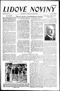 Lidov noviny z 30.10.1929, edice 2, strana 1