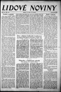 Lidov noviny z 30.10.1934, edice 1, strana 1