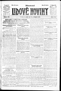 Lidov noviny z 30.11.1917, edice 1, strana 1