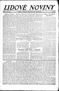 Lidov noviny z 30.11.1923, edice 2, strana 1