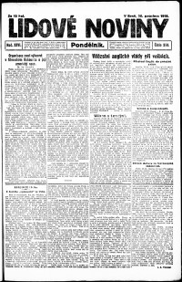 Lidov noviny z 30.12.1918, edice 1, strana 1