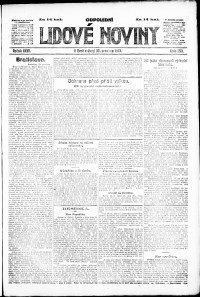 Lidov noviny z 30.12.1919, edice 2, strana 1