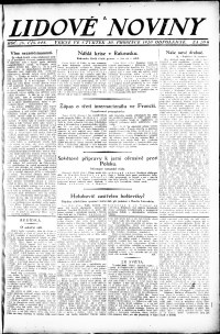 Lidov noviny z 30.12.1920, edice 2, strana 1