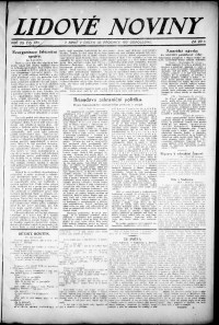 Lidov noviny z 30.12.1921, edice 2, strana 1