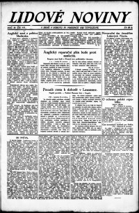 Lidov noviny z 30.12.1922, edice 2, strana 1