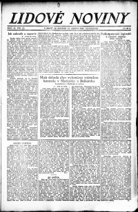 Lidov noviny z 31.1.1923, edice 2, strana 1