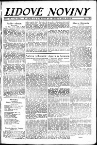 Lidov noviny z 31.3.1921, edice 1, strana 1