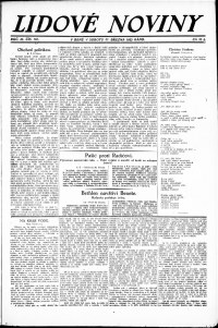 Lidov noviny z 31.3.1923, edice 1, strana 1