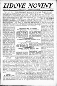 Lidov noviny z 31.3.1923, edice 2, strana 1