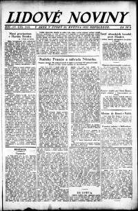 Lidov noviny z 31.5.1921, edice 3, strana 1