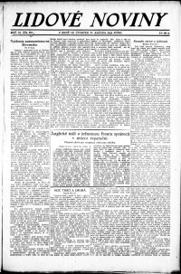 Lidov noviny z 31.5.1923, edice 1, strana 1