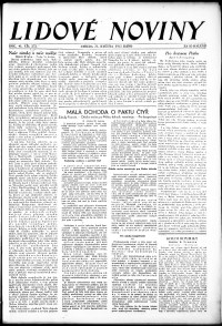 Lidov noviny z 31.5.1933, edice 1, strana 1