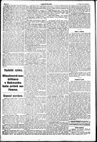 Lidov noviny z 31.7.1914, edice 2, strana 2