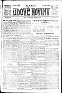 Lidov noviny z 31.7.1918, edice 1, strana 1