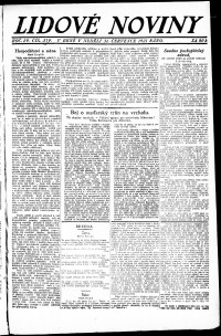 Lidov noviny z 31.7.1921, edice 1, strana 1